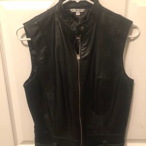 Cabi leather vest